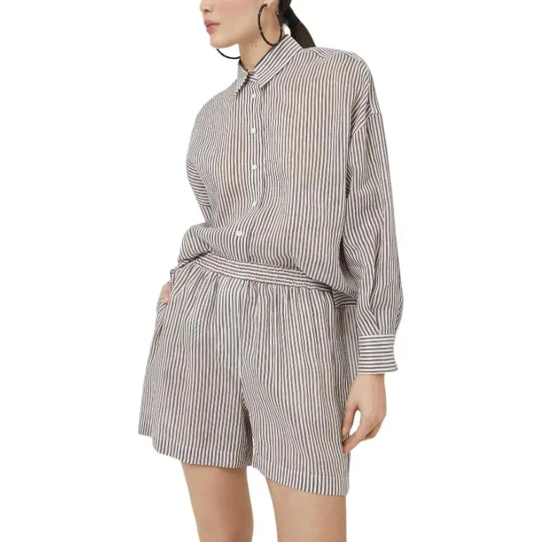 Brunello Cucinelli Striped Organza Shirt-2
