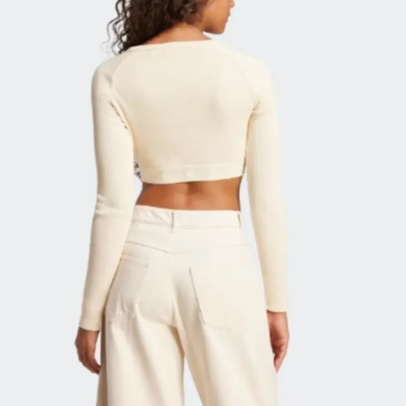 Adidas Originals Crop Tops Women's Ivory-1