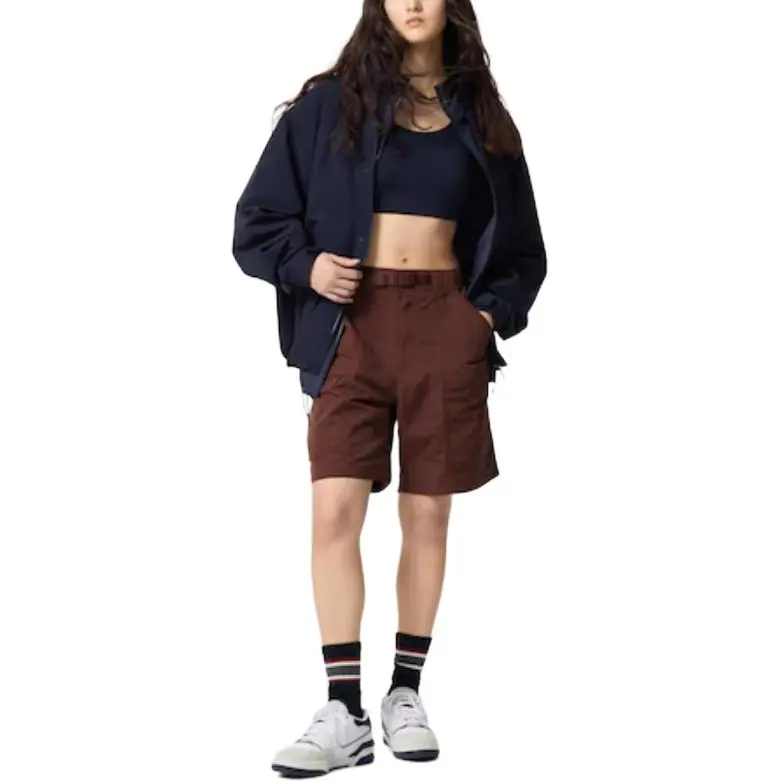 UNIQLO Cargo Shorts Unisex Dark Orange-2