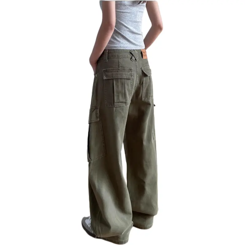 VINMUK Jeans Women's Army Green-5