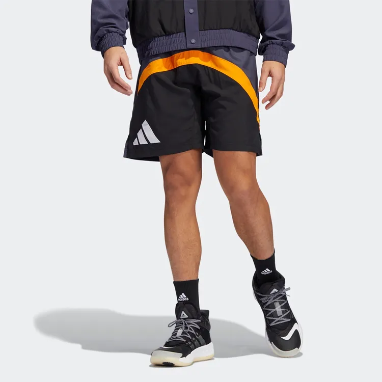 Adidas Casual Shorts Men Dark Gray Navy Blue-2