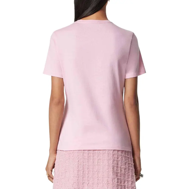 VERSACE Logo Embroidered Crewneck T Shirt-2