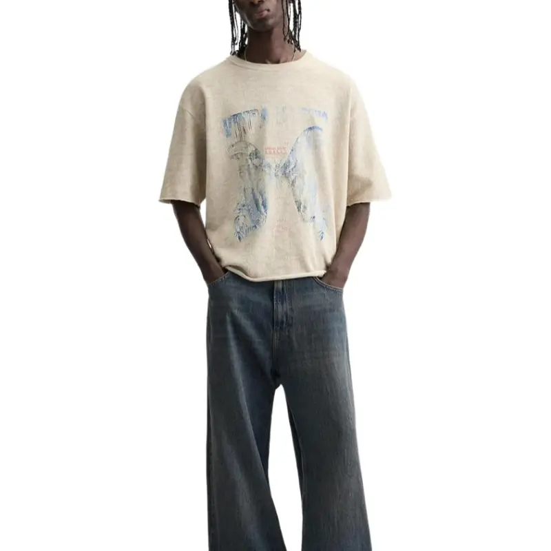 ZARA T Shirts Men White-6