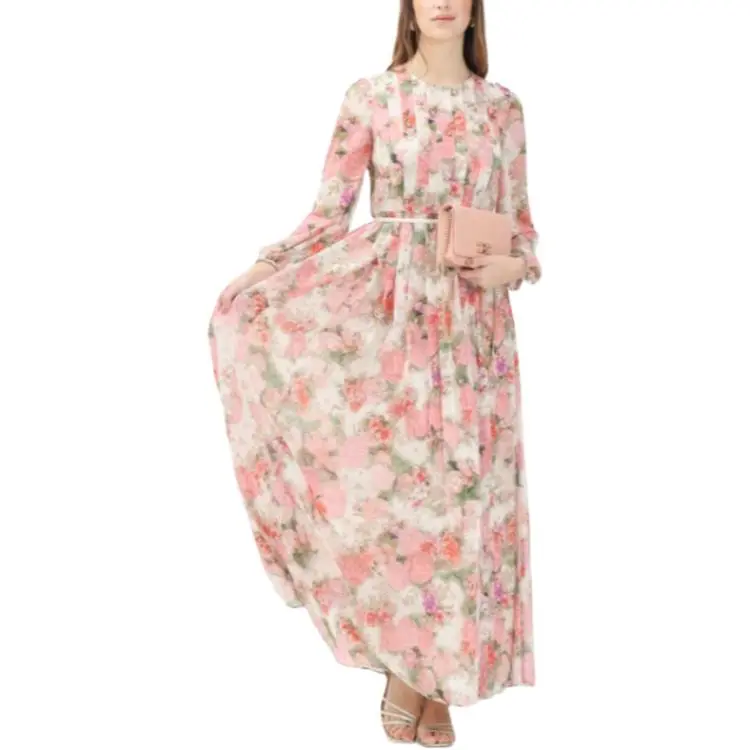 MaxMara Long Sleeved Dress Women's Pink-2