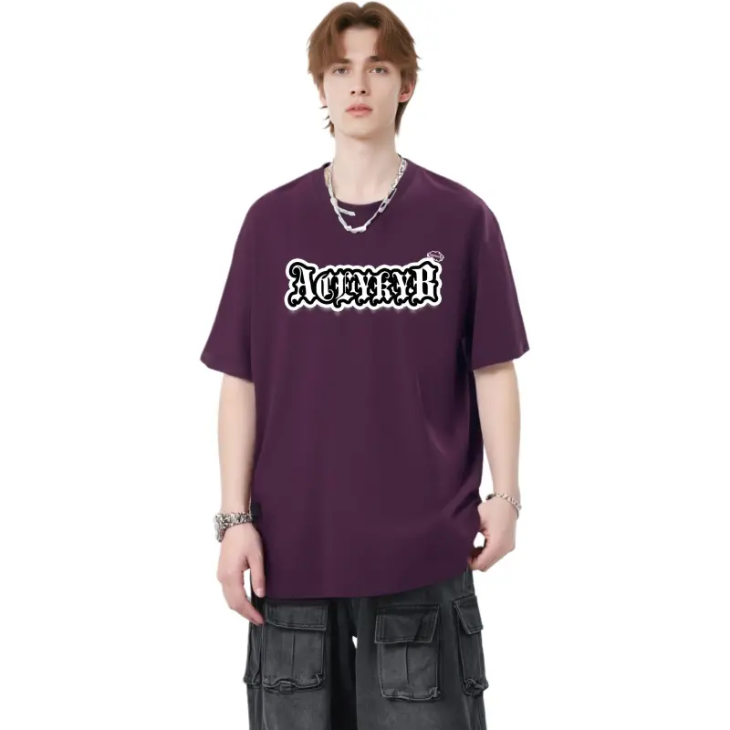 YK&YB T Shirts Unisex Grape Purple-3