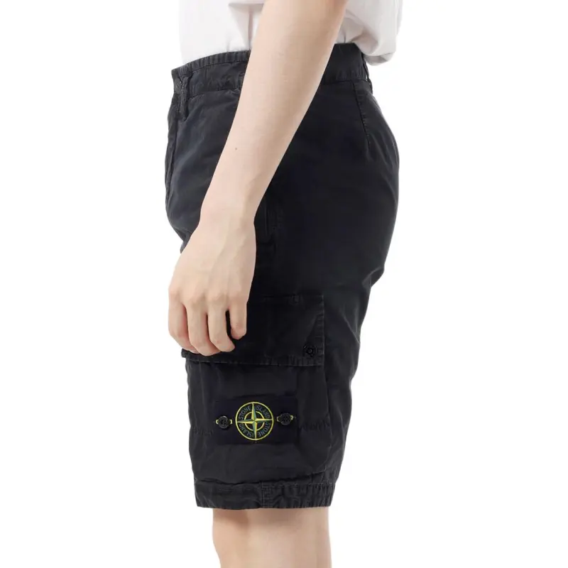 STONE ISLAND Cargo Shorts Men's Black-3