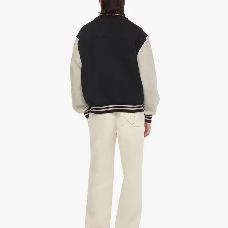 MCM Essential Logo-appliqué Varsity Jacket-2