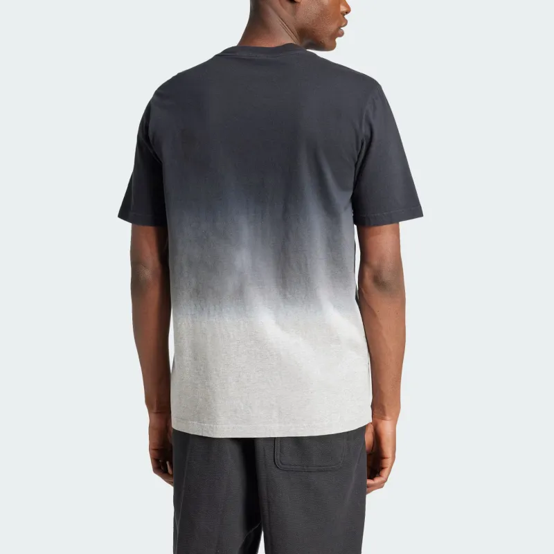 Adidas All Szn DIP DYE T Shirt Men's Medium Heather Gray/Black-2