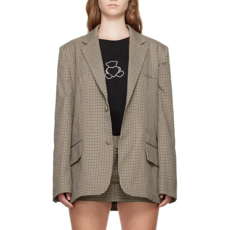 WE11DONE Check Blazer-3