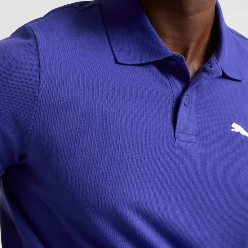 PUMA Essential Pique Polo Shirt Men Lapis Lazuli-3