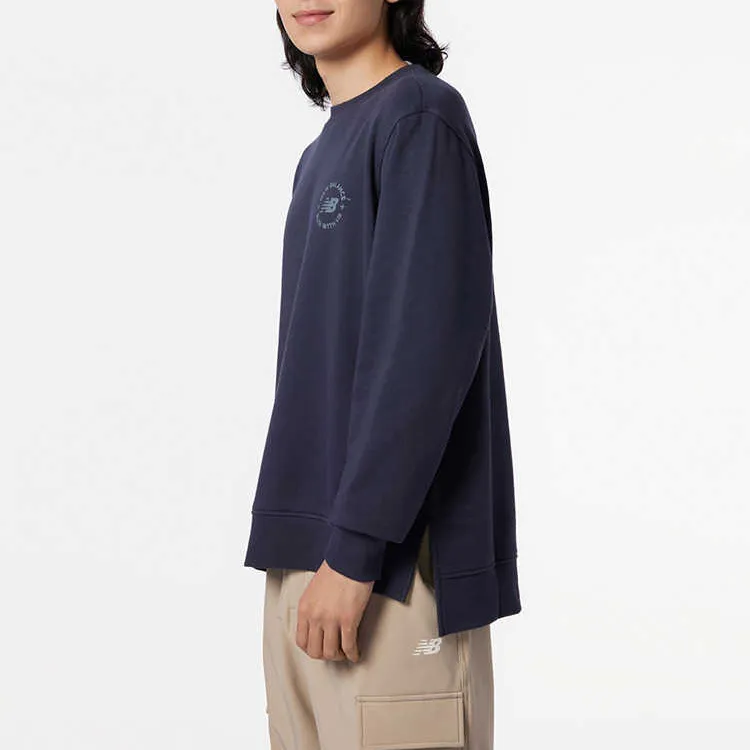 New Balance Sweatshirts Men Navy Blue-2