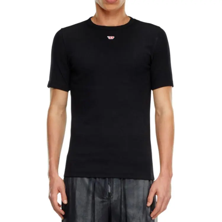 DIESEL D Ribber N Logo Patch Knitted T Shirt-1
