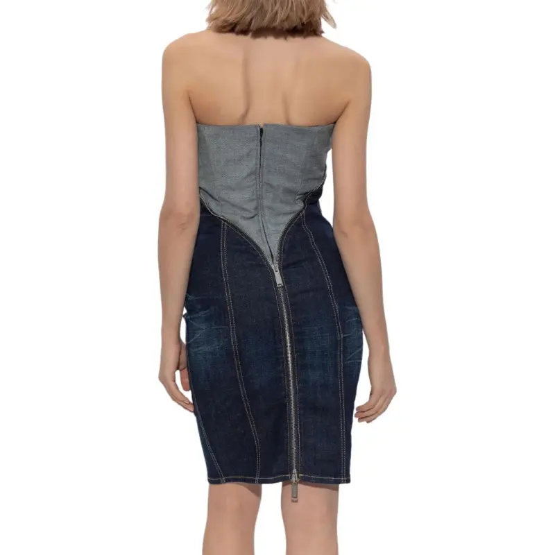 DSQUARED 2 Upside Denim Mini Dress-2