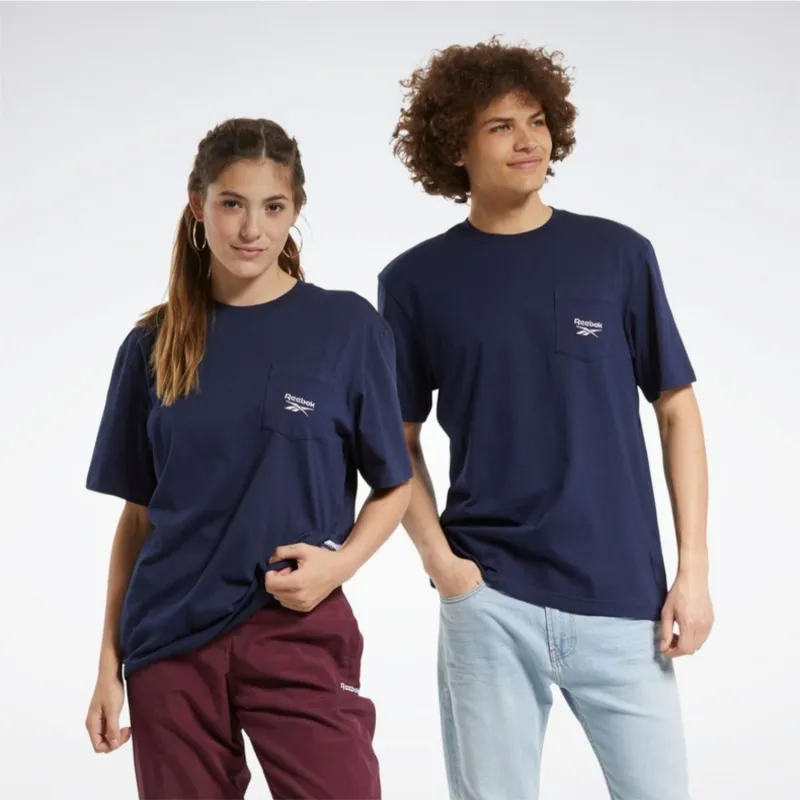 Reebok Set-in Sleeve T-Shirt Unisex Navy Blue-2