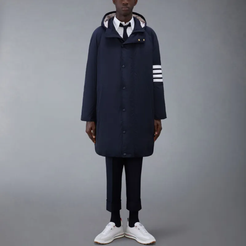 THOM BROWNE Twill 4 Bar Football Sideline Parka-5