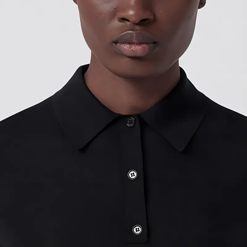 Burberry Polo Shirt Women's Black-4