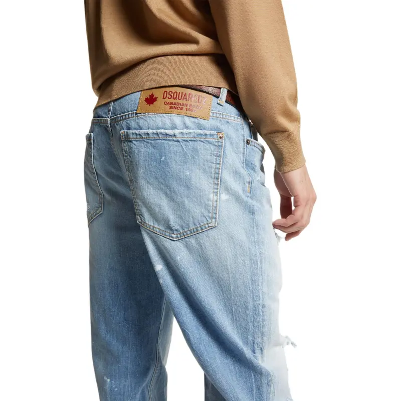 DSQUARED 2 Light Bleach Washed Big Brother Jeans-5