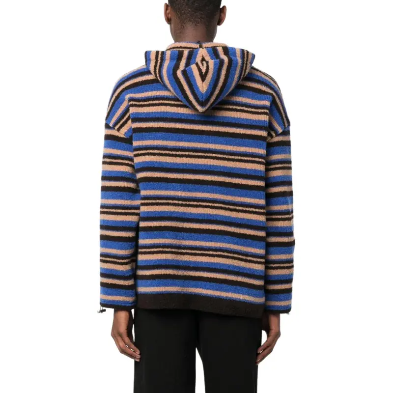 Jacquemus Striped Knitted Hoodie-4