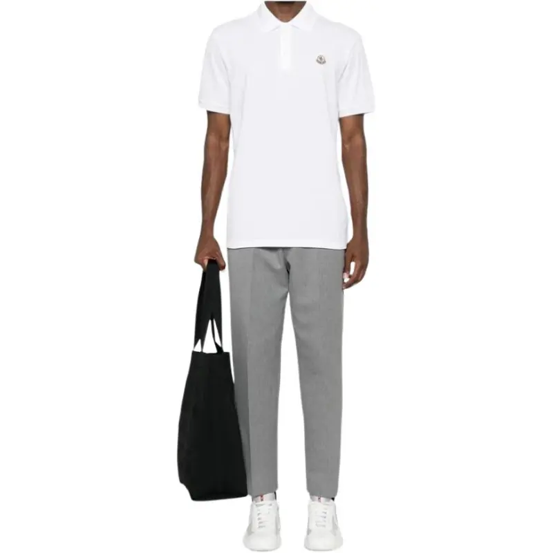 Moncler Logo appliqué Piqué Polo Shirt-1