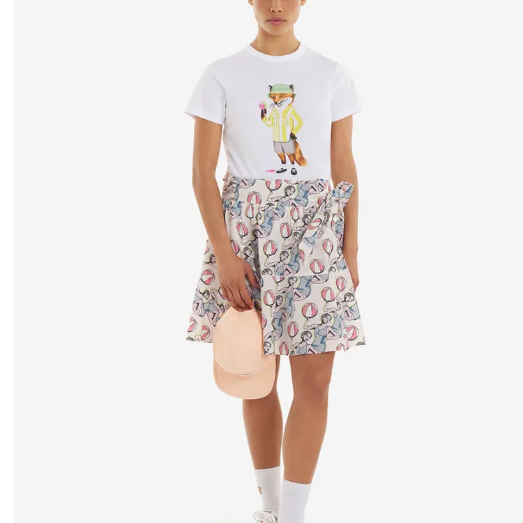 Maison Kitsune T Shirts Women's White-3