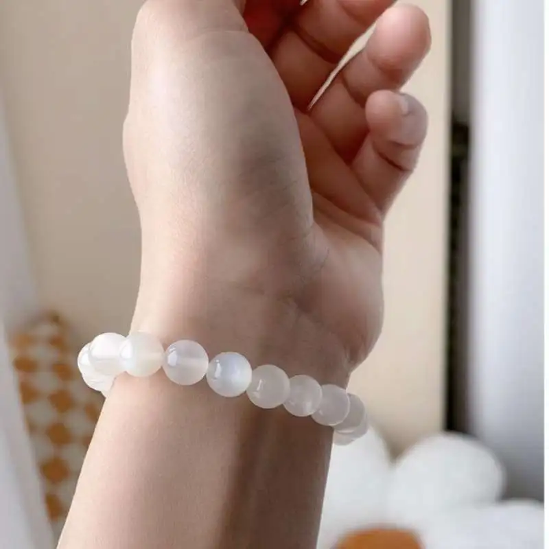 Grace Chalcedony Jade Bracelets Unisex-5