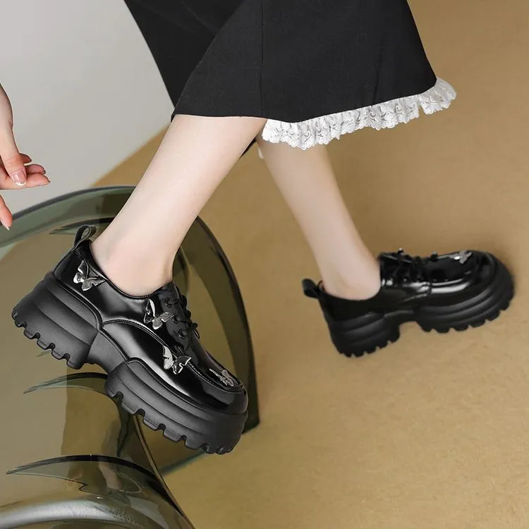 JOSINY Loafers 6.5cm Women's Black/Ecru-6