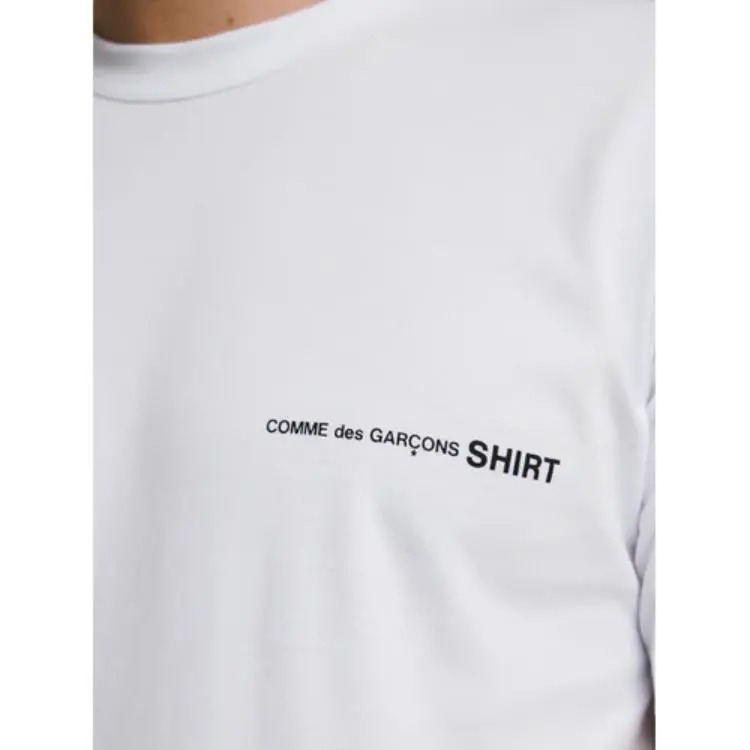 COMME DES GARCONS SHIRT Logo Printed Crewneck T Shirt-4