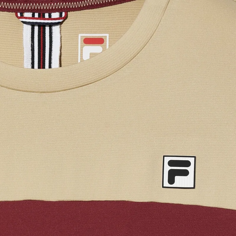 FILA SS25 Tennis Top Men's Burgundy-2