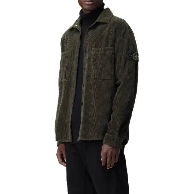 STONE ISLAND Shirts Men Green-3