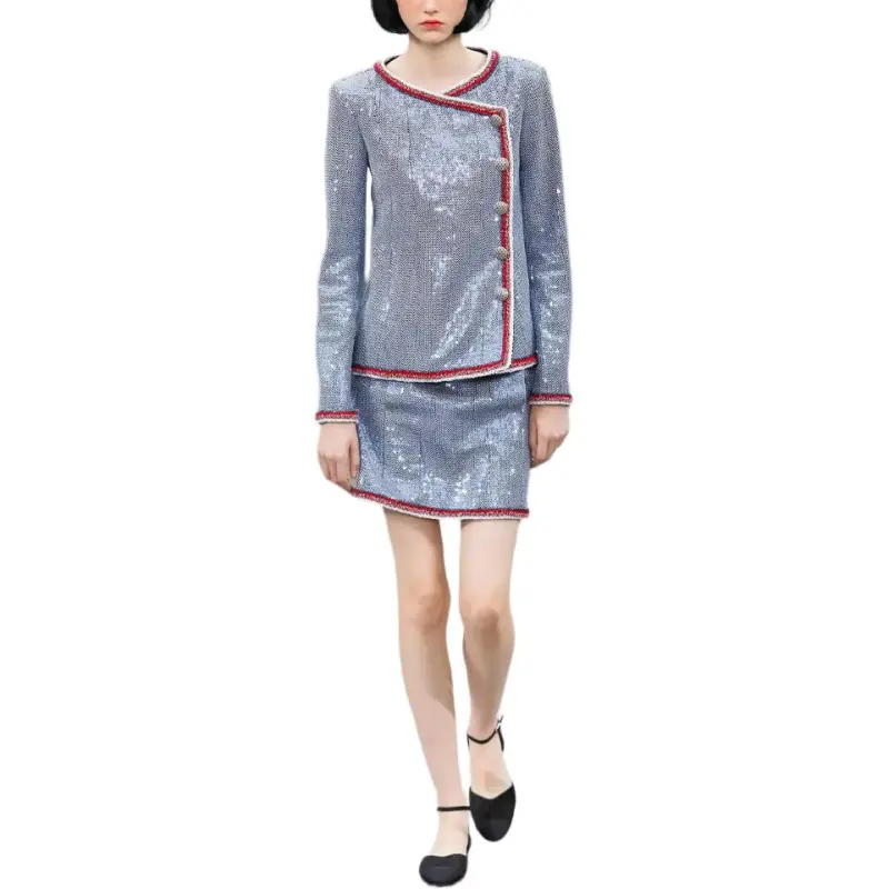 CHANEL Jackets Coats Women's Gray-1