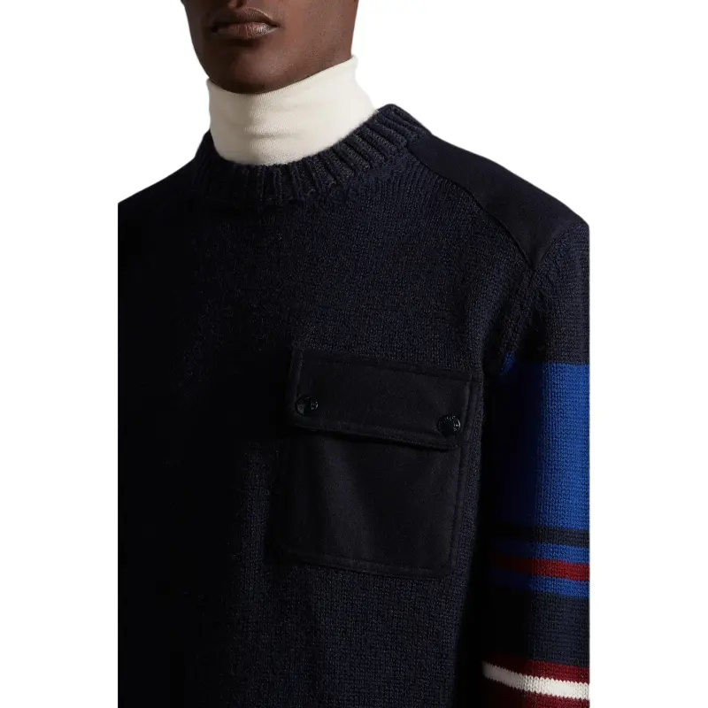 Moncler FW22 Sweater Men's Blue-4