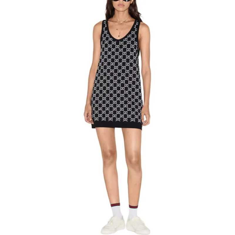 GUCCI Gg Jacquard Mini Dress-1
