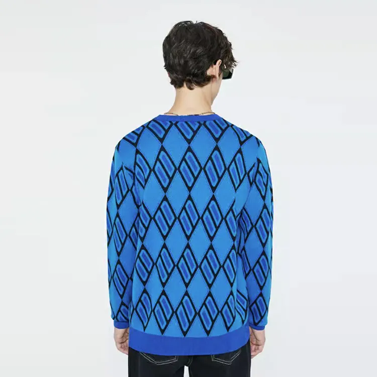 DKNY Sweaters Men Royal Blue-2