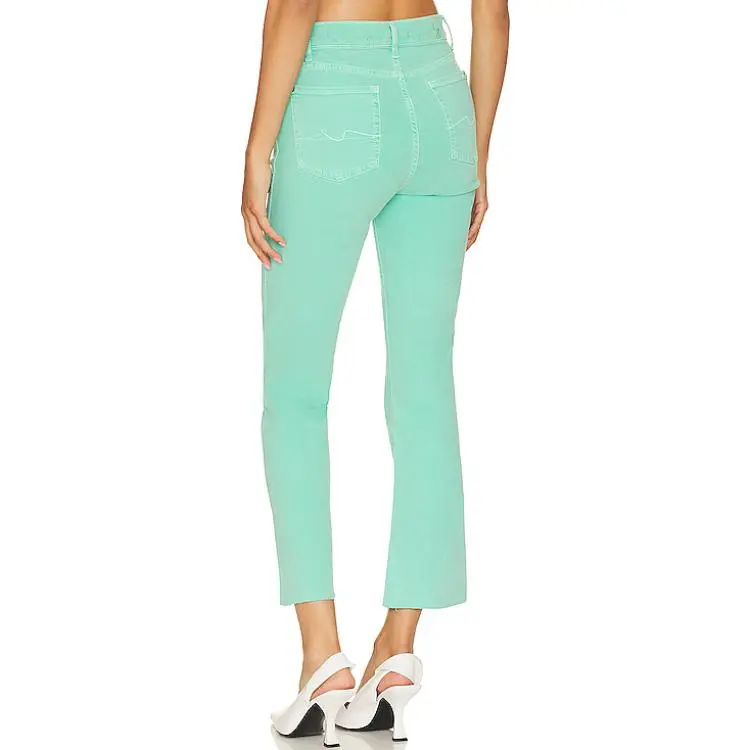 7 FOR ALL MANKIND Casual Pants Women's Green-1