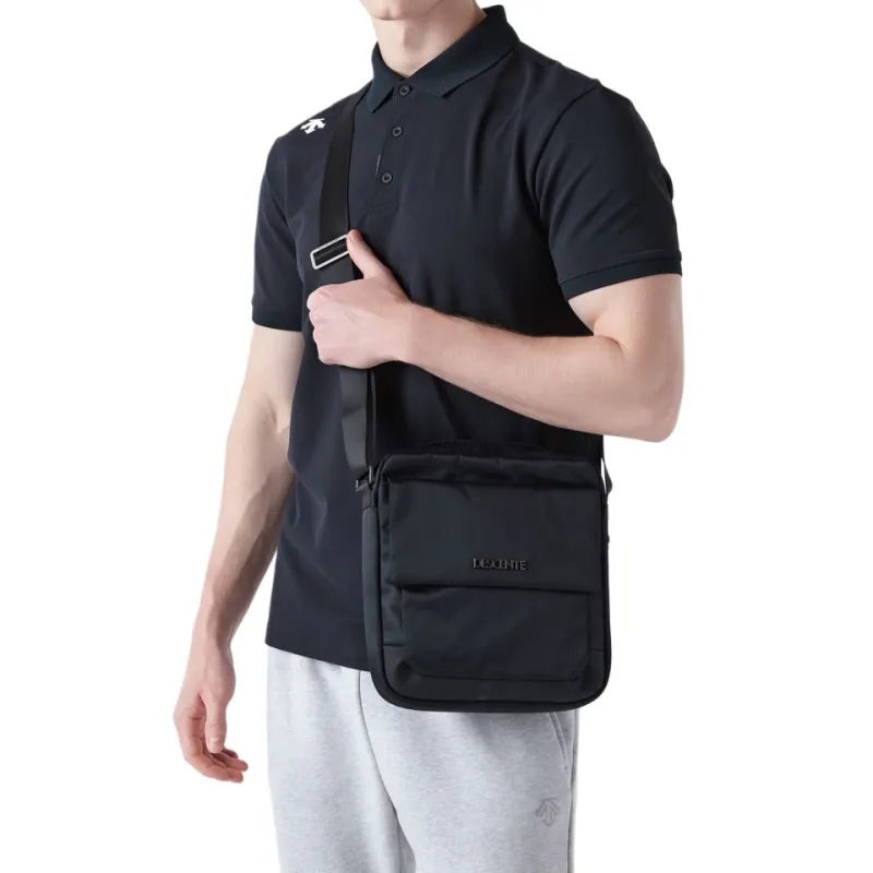 DESCENTE Nylon Crossbody Bag Medium Size Men's Black-4