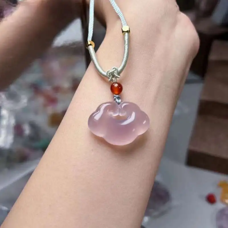 JUNWEN Agate Jade Necklaces Unisex-1