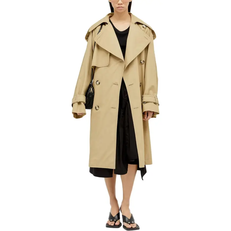 SportMax Ricamo Double Breasted Belted Trench Coat-3