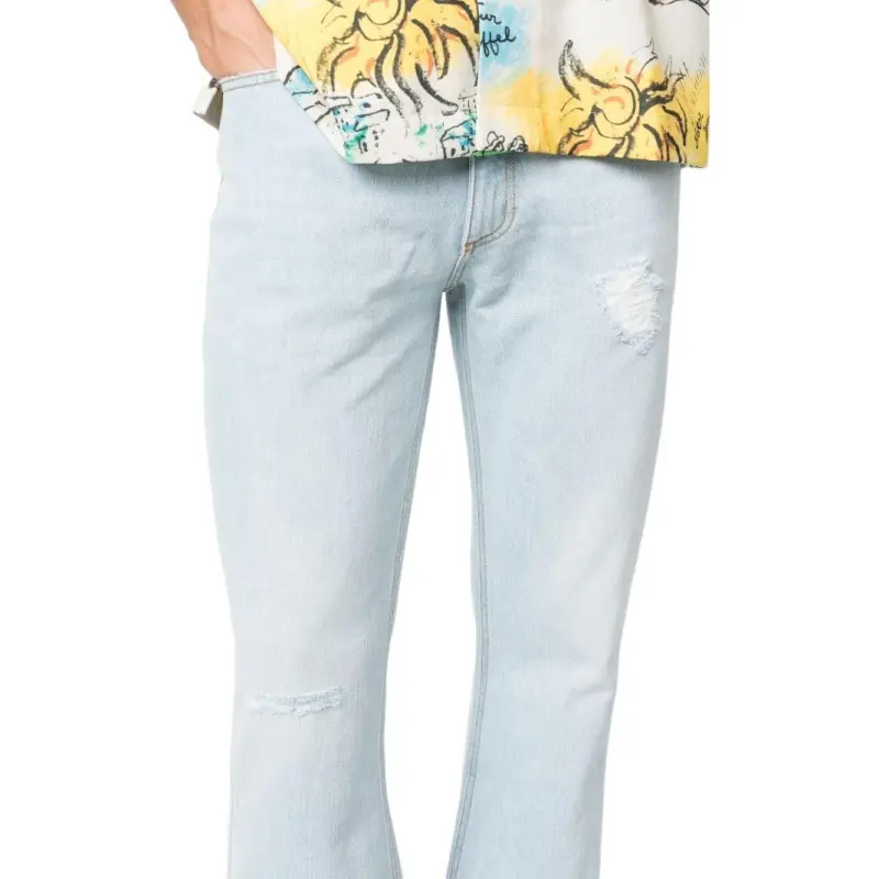ERL Distressed Denim Pants-4