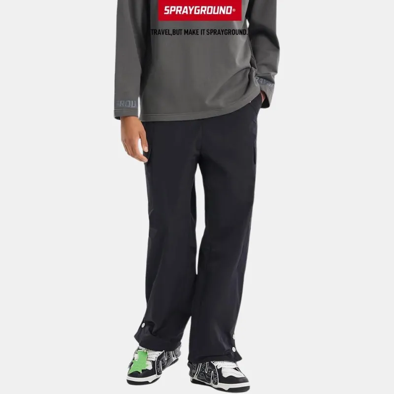 SPRAYGROUND Casual Pants Unisex Black-4