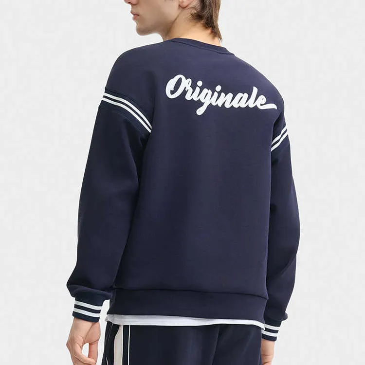 FILA Original Sweatshirt Men's Blue Comes With Necklace-3