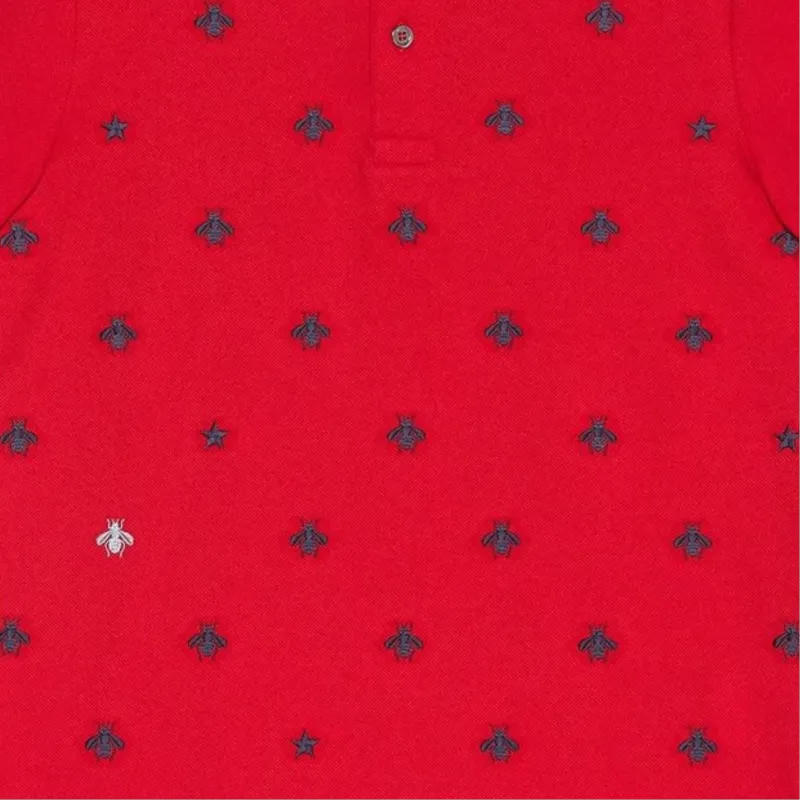 GUCCI Polo Shirts Men Red-4