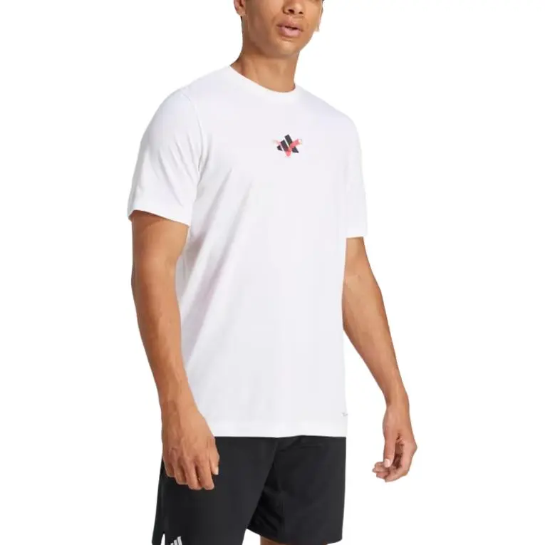Adidas Free Shipping With AdiClub Tennis Happy 3 Balls Graphic Tee-2