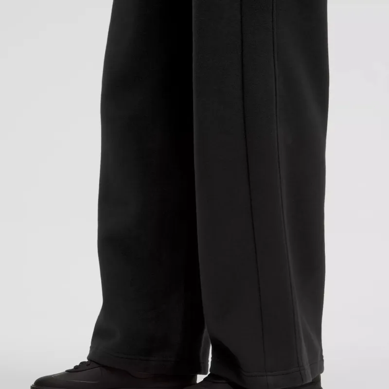 Lululemon Scuba Series Mid Rise Wide Leg Pant Short Knitted Sweatpants 28' Women's-2
