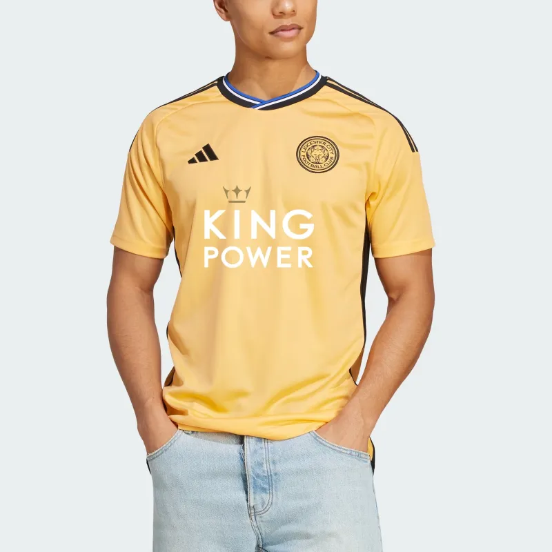 Adidas Leicester City Fc 23/24 Third Jersey Soccer Jerseys Men's Yellow-4