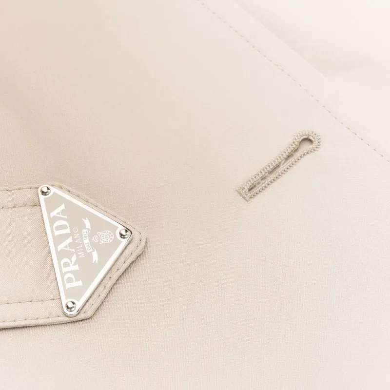PRADA Double Breasted Belted Trench Coat-5