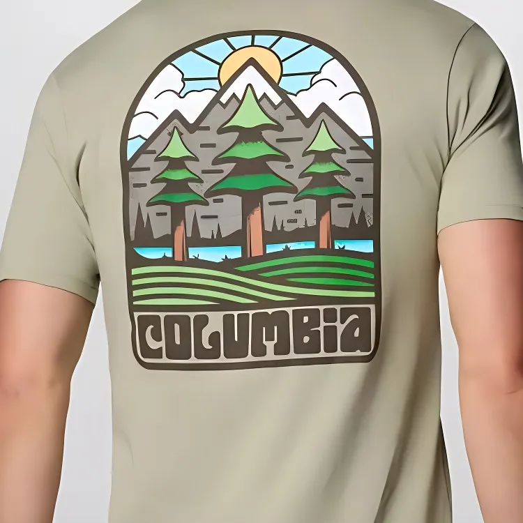 Columbia Men's Schrouder Graphic T-Shirt T-Shirt Men's Light Green-3