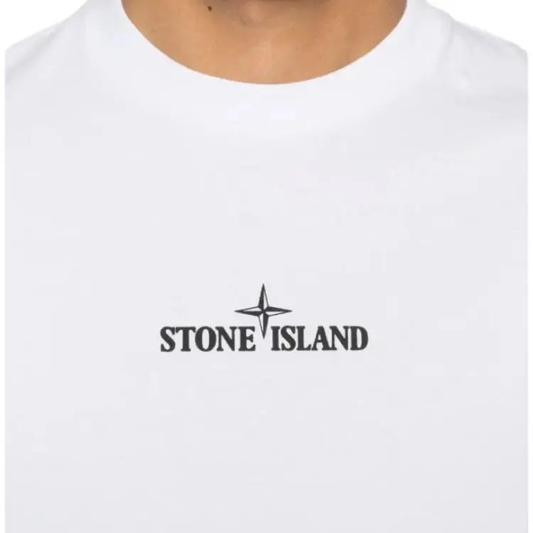 STONE ISLAND Combed Organic Cotton Jersey T shirt-3