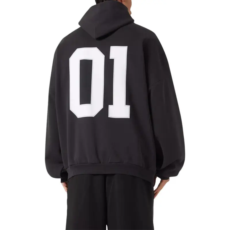Balenciaga SS25 Sweatshirt Loose Fit Men's Black-5