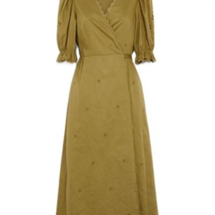 COACH Short Sleeved Dresses Women's Olive Green-4