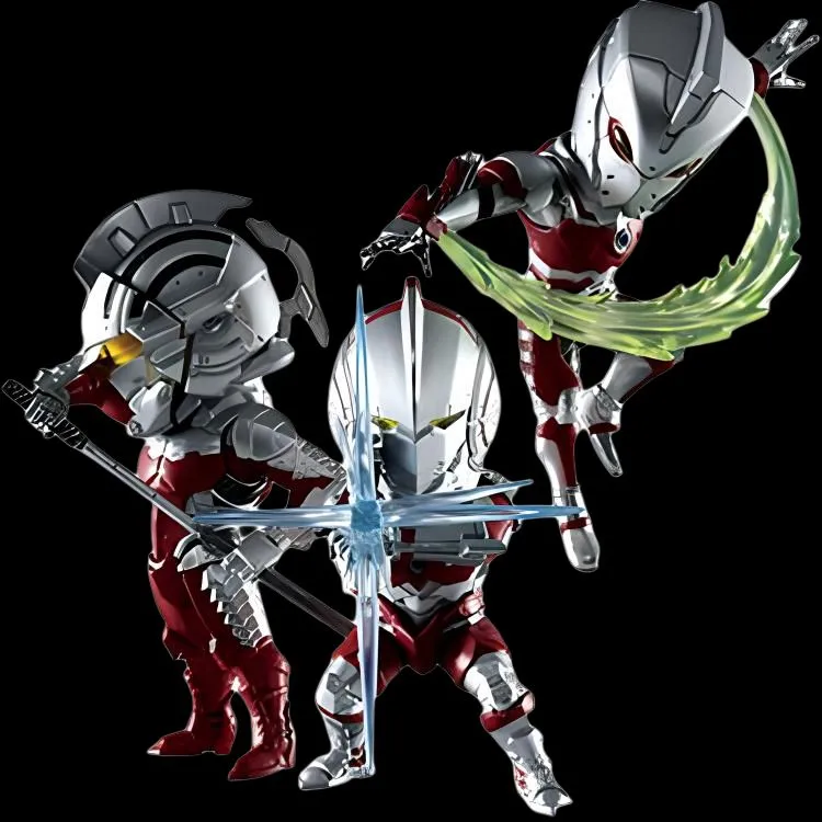 BANPRESTO Ultraseven Glass Factory Ichiban Kuji Ultraman Suit B Prize Saito Portgas D. Ace Akira Saito Chibi Figures-1